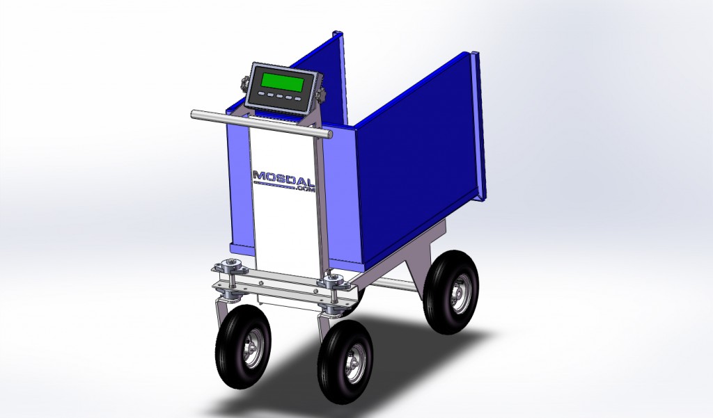 Mosdal Smart Cart is a scale cart to weigh feed, pig litters, or poultry